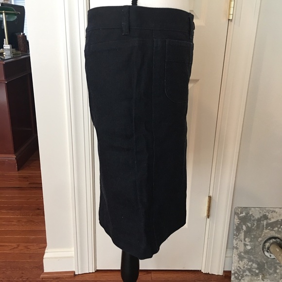 Theory dark wash denim jean mini skirt - Picture 10 of 13